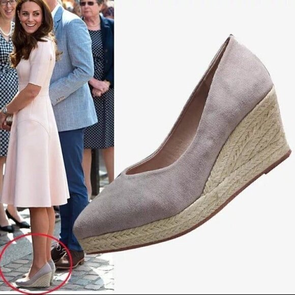 VISCATA Marquesa Canvas Wedge Pumps Size 41 / 10 - Picture 2 of 11